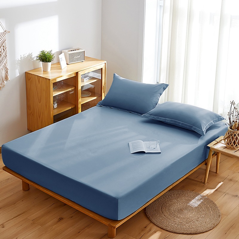 Picture of Water-washed cotton bed hat single-piece non-slip fixed bedspread bed sheet all-inclusive mattress Simmons dust-proof protective bed cover 1.8M