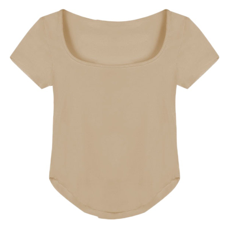 Irregular Short-Sleeved T-Shirt for Women Summer New Korean Style Pure Lust Style Niche Sexy Slimming Look Chic Versatile Top