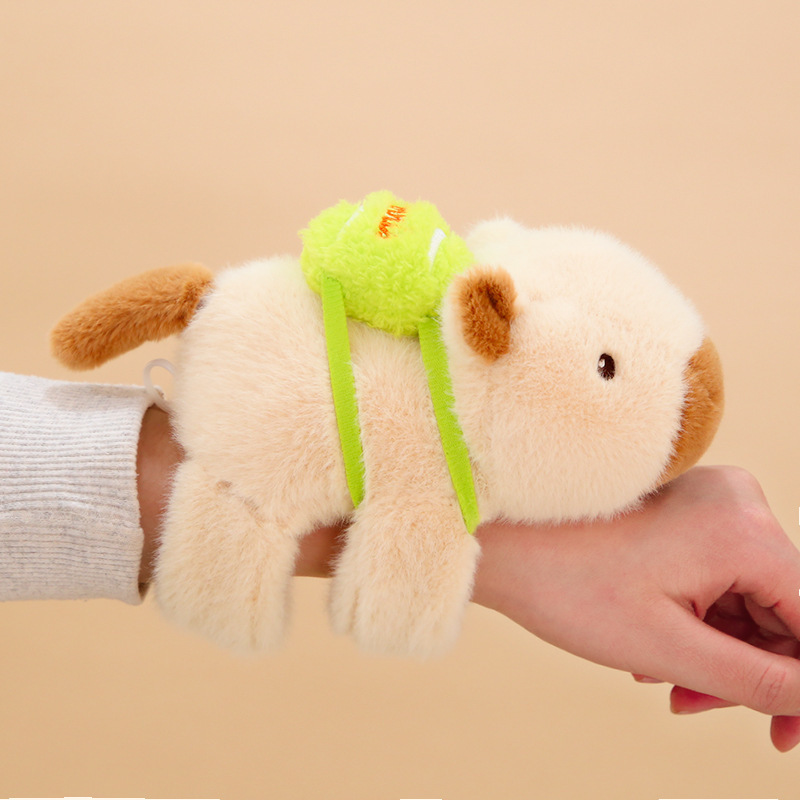Picture of Capybara Snap Ring Capybara Wrist Lying Ring Doll Water Guinea Pig Doll Bracelet Couple Birthday Gift