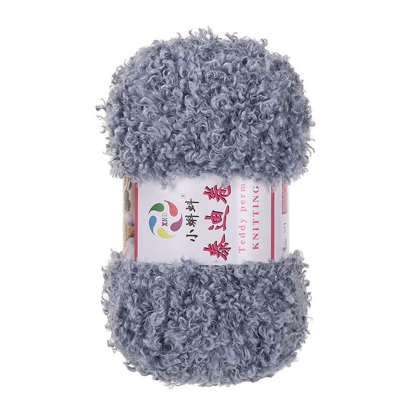 Picture of Wholesale Teddy Curly Wool Loop Thread Handmade DIY Loop Velvet Crochet Thread Hand Knitted Scarf Doll Thread