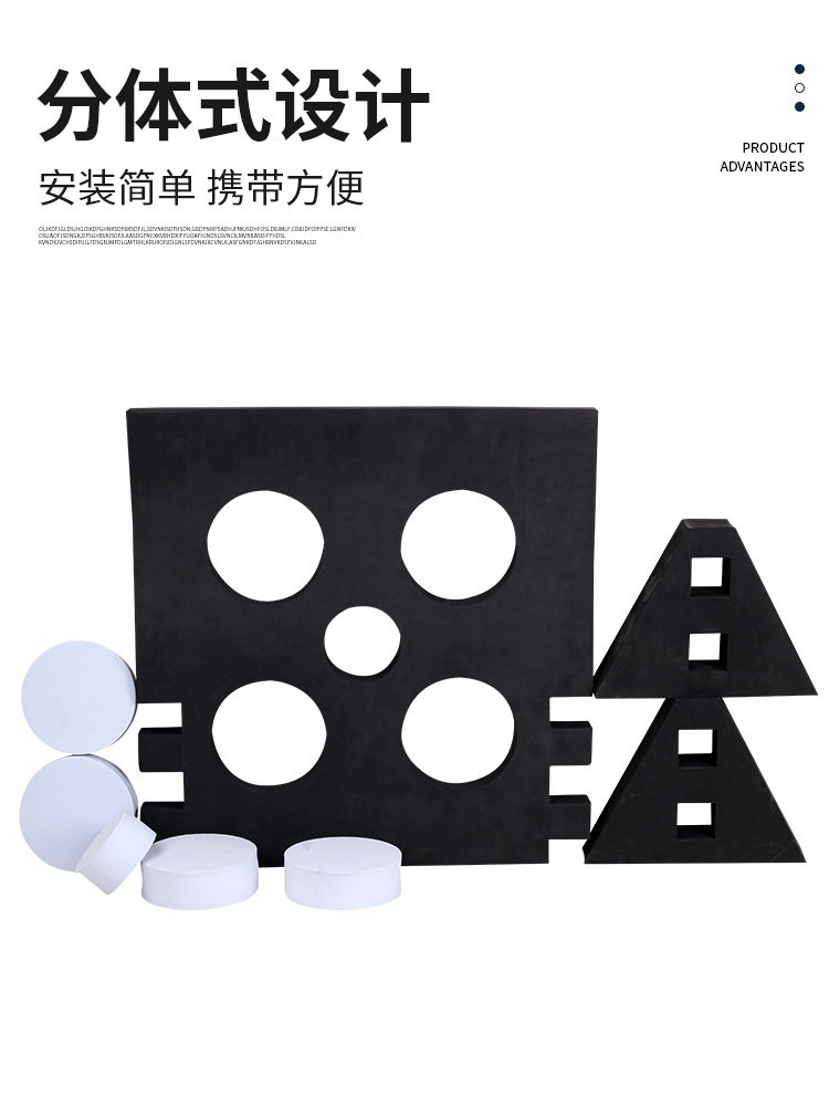 Picture of Five-hole arrow target with base five-eye target attack and defense entertainment CS arrow target high density EVA material spot wholesale