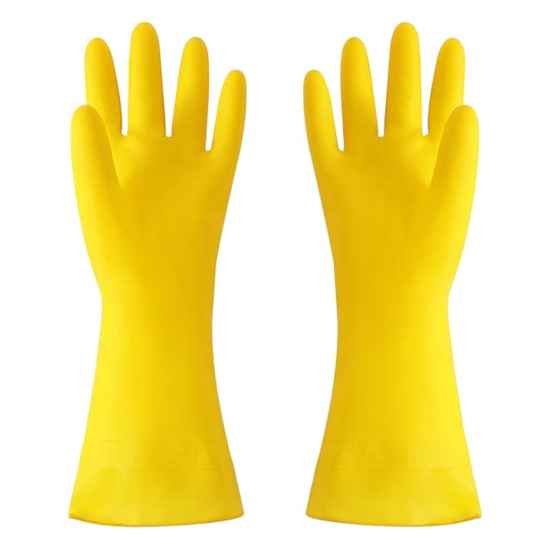 Household Kitchen Pvc Gloves for Women Cleaning Housework Washing Dishes and Clothes Thickeneded Durable Waterproof Wear-Resistant Gloves Wholesale