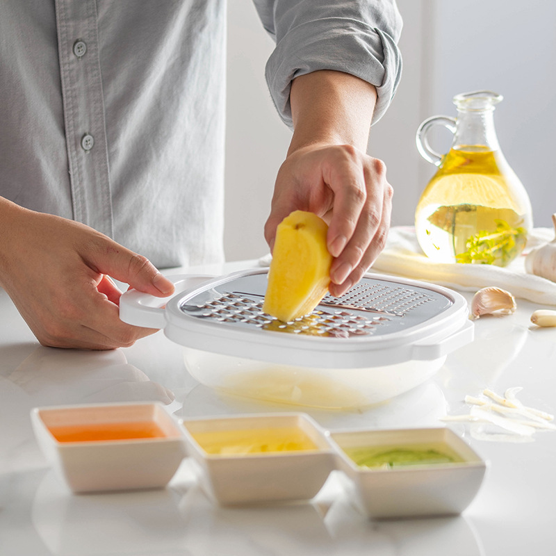 Picture of Multi-functional stainless steel grater household potato carrot grater kitchen gadget vegetable cutter