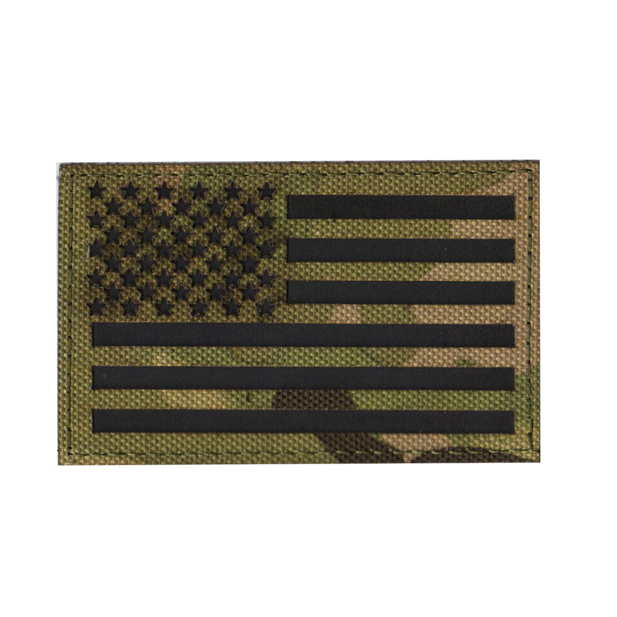 Picture of Haike Outdoor Spot Laser Cut American Ir Reflective Tactical Morale Badge Reflective Velcro Strip Flag