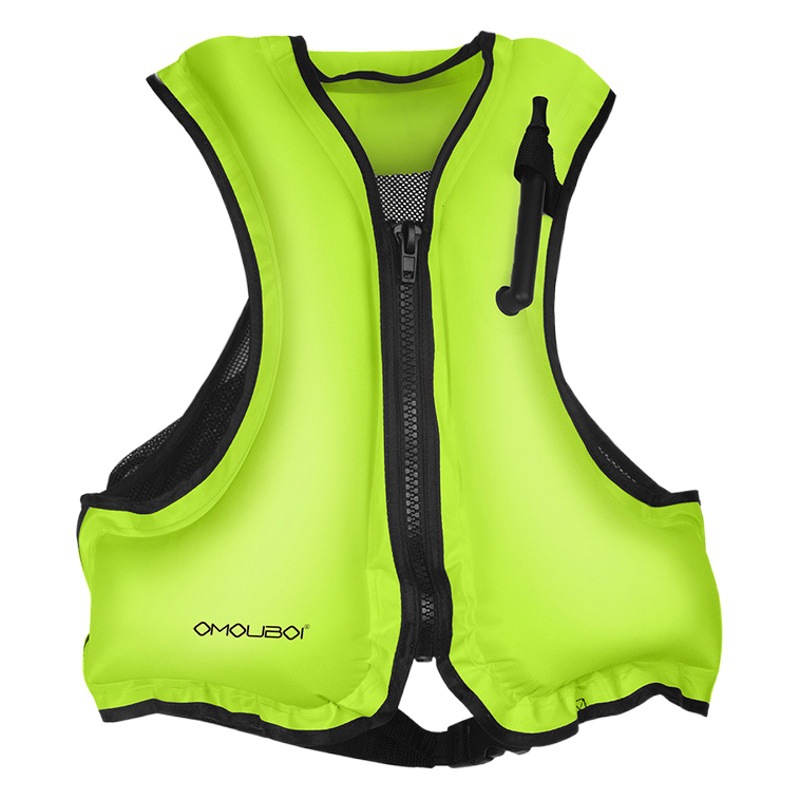 Source Factory Portable Adult and Kidsren Swimming Inflatable Life Jacket Rafting Vest Flood Prevention Rescue Large Buoyancy Vest
