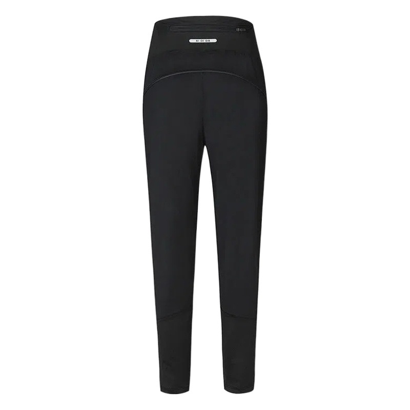 1 Tide Yoga Sports Pants Women's Autumn and Winter Running Pants Quick-drying High Waist Back Waist Zipper Bag Fitness Loose Fleece-added Pants