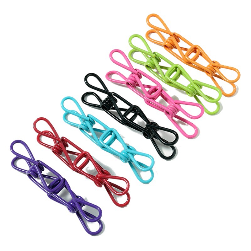 Multifunctional clothes clip clothes clip household clothes clip windproof strong fixed iron plastic dipping socks