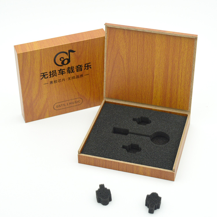 Picture of Car Music U disk packaging wooden box high-end printing work body lossless music packaging wooden memory card packaging box