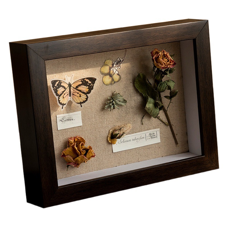Photo Frame Couple Handmade Birthday Gift Moon Commemorative Frame Astronaut Gift Dried Flowers diy Photo Frame Set Table