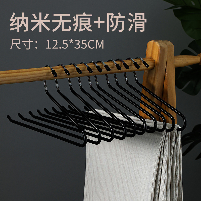 Picture of Goose-shaped Pants Rack Household Seamless Anti-slip Z-shaped Hanger Special Wardrobe Pants Hanger Storage Hanging Pants Artifact 5 Pack