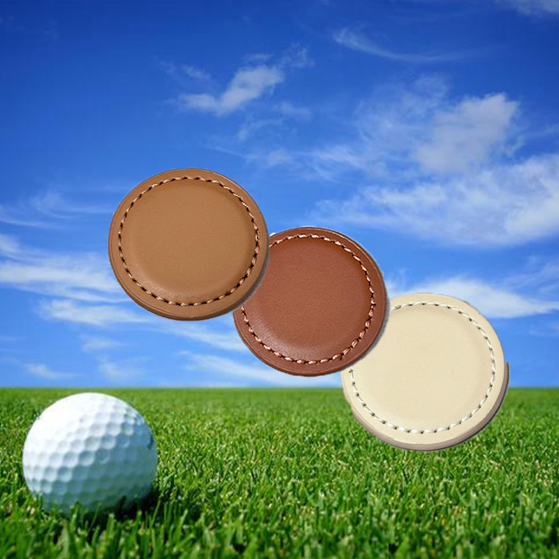 Picture of Spot magnetic golf ball marker clip round ball marker positioning clip golf gift golf ball marker direction marker