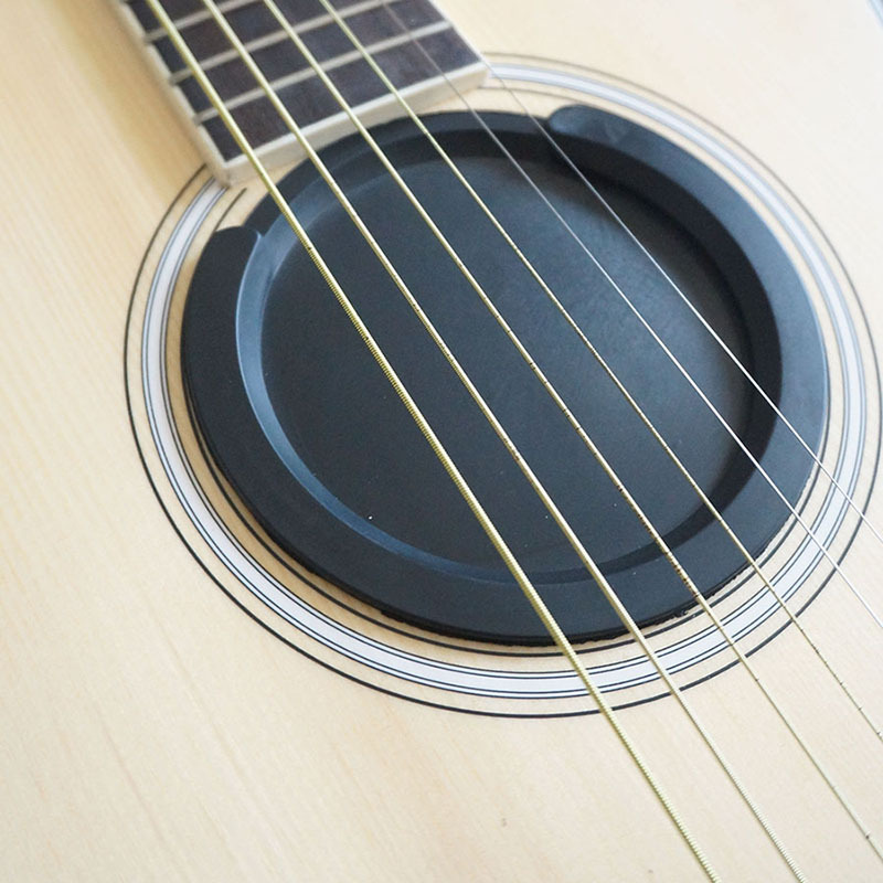 Wood Guitar Classical Folk Electric Box Sound Hole Cover Noise Reduction Anti-feedback Howling Dust Cover Sound Control Pad