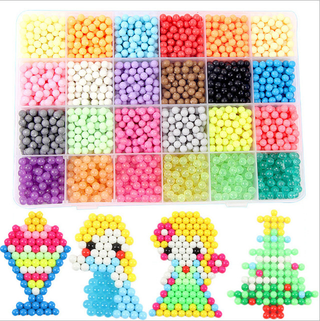 Water mist magic beans water sticky beads DIY water mist beans water sticky beans toys wholesale diy handmade combination set toys