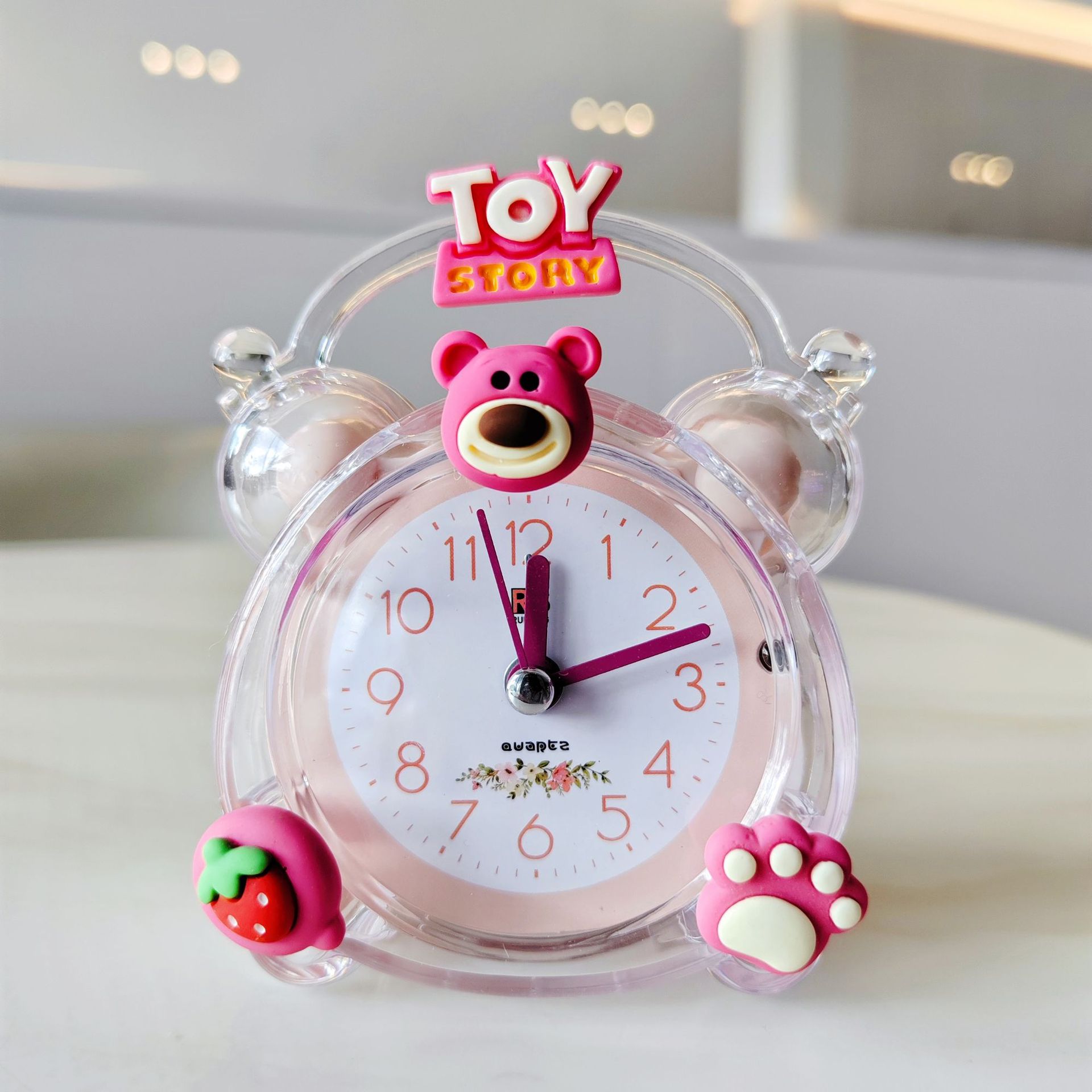 Picture of Childlike Cartoon Kidsren's Alarm Clock Creative Student Bedside Small Alarm Clock Kindergarten Small Gift Sharing Small Gift for the Whole Class