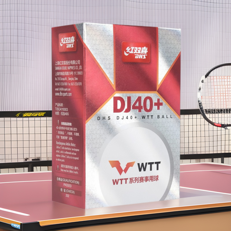 Red Double Happiness WTT World Table Tennis Championships Samsung Table Tennis One Star Two Star Tournament Top D40 White Yellow Tokyo