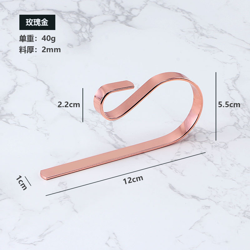 Picture of Cross-Border Wholesale Metal Hooks Christmas Stocking Hooks Christmas Fireplace Hooks Multi-Purpose Metal Hooks Manufacturers Ready for Direct Sales
