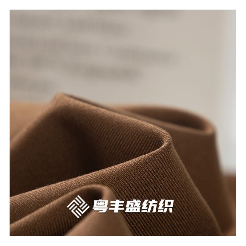 Plain Tr Suit Fabric Woven Blended Twill Tr Serge Four-Way Stretch Women's Jacket Fabric