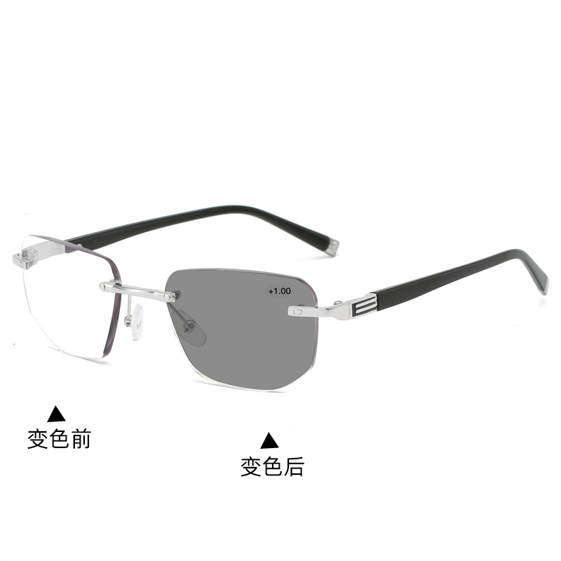 Picture of Frameless trimming presbyopic glasses European and American cross-border color changing multi-focus presbyopic glasses dual-use smart zoom wholesale