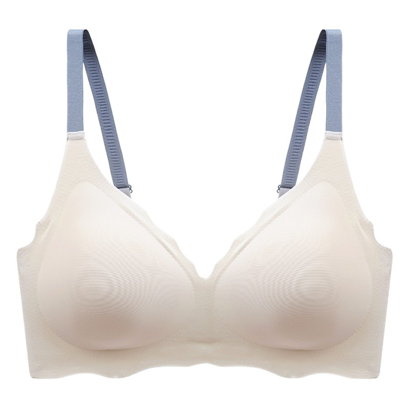 Underwear Women's Small Chest Gathering Upper Support Anti-sagging Traceless Soft Support No Steel Ring Gathering Auxilary Breast Large Thin Quality Edition