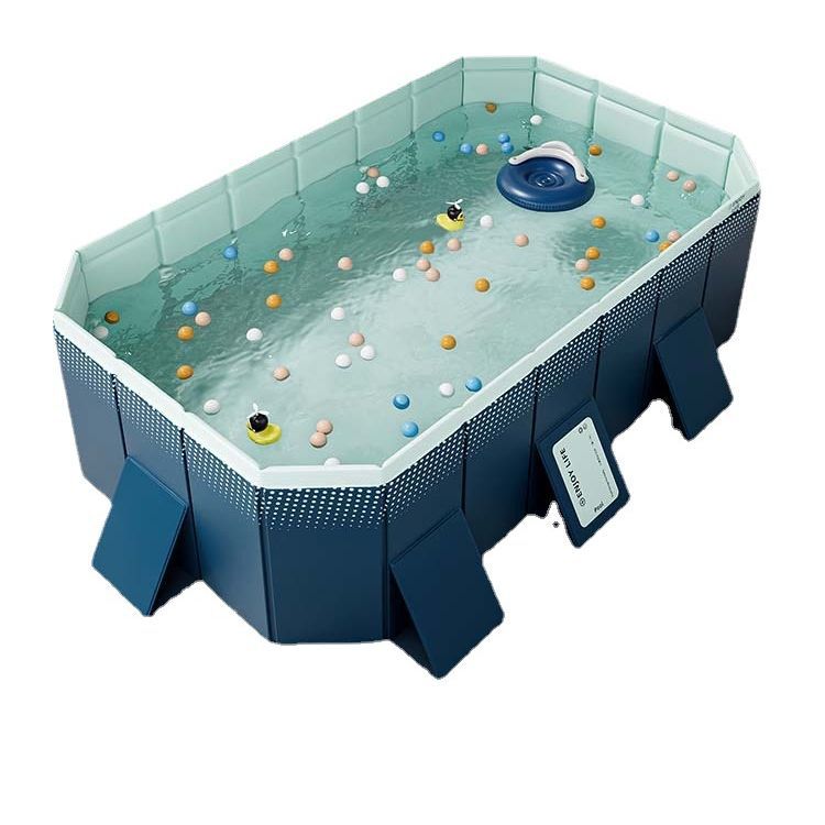 Picture of Jiami swimming pool thickened wear-resistant inflatable swimming pool outdoor inflatable-free foldable pool Children's household pool