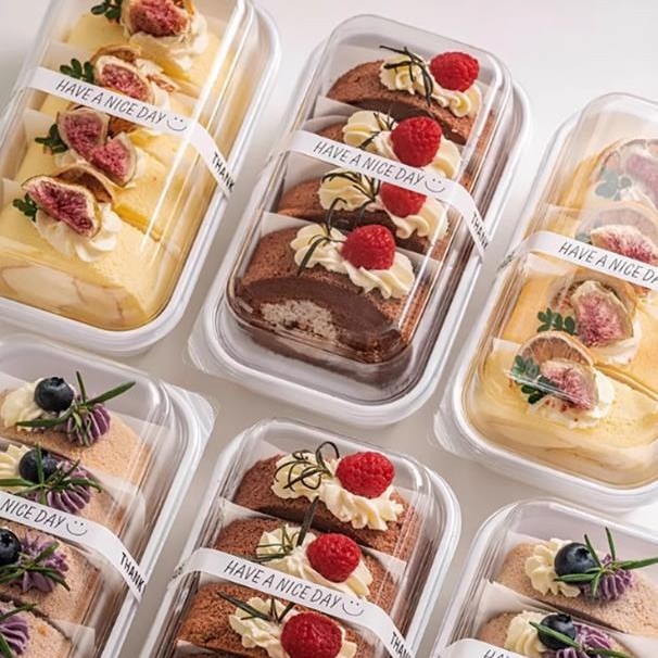 Shanmu Swiss Roll Packing Box Menglong Roll Disposable Box Cake Roll Packaging Box Towel Roll Separating Paper