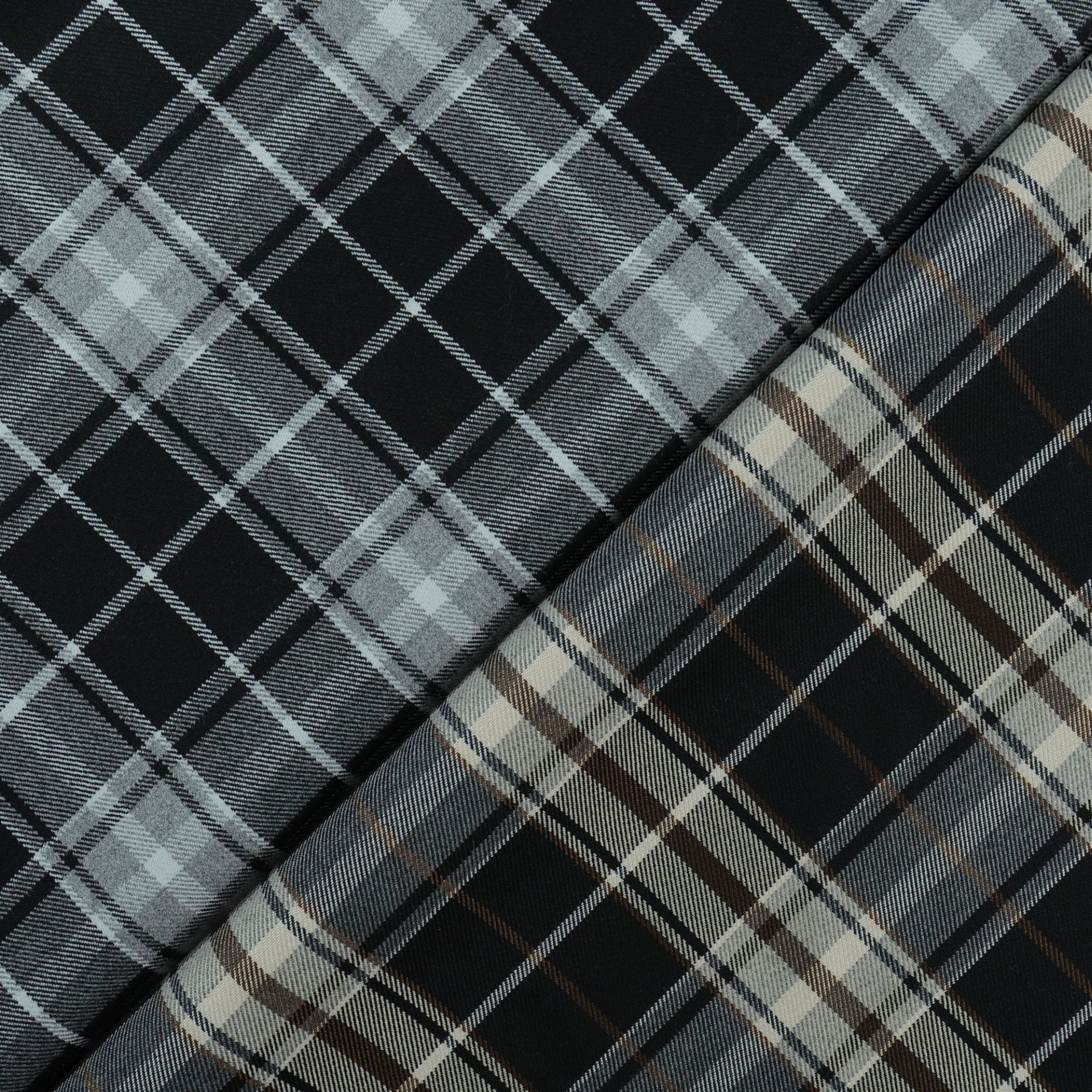 TR yarn-dyed double elastic Plaid British style suit dress pants diy handmade bags shoes and hats in stock fabric