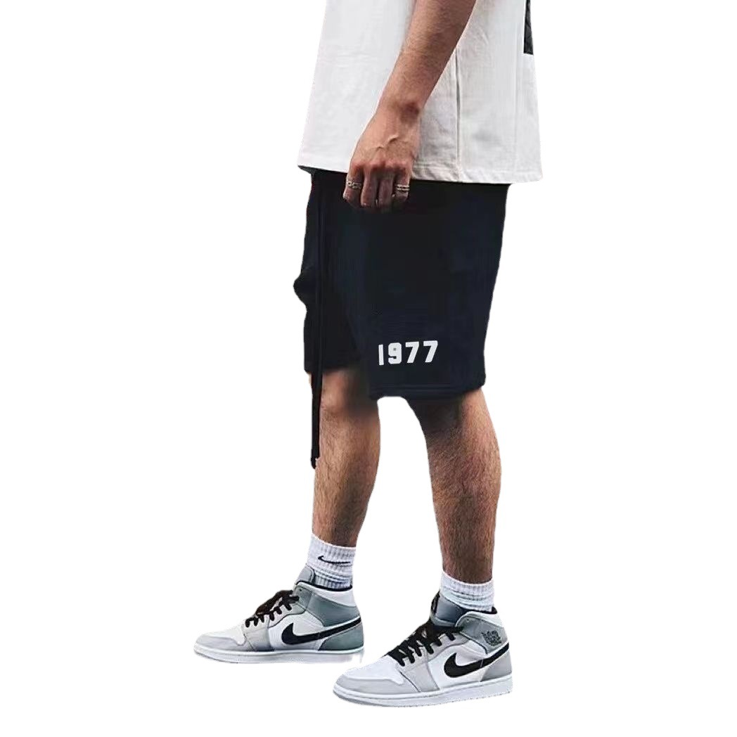 Five-point Pants Men's Straight Mid-high Waist Summer Loose Trendy Casual Pants Youth Fashion Trendy Brand Sports Pants