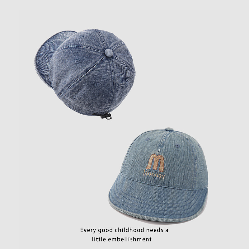 Picture of Baby Sun Hat Spring and Summer Vintage Cowboy Baby Big Brim Sun Protection Cap Travel Sun Hat for Boys and Girls