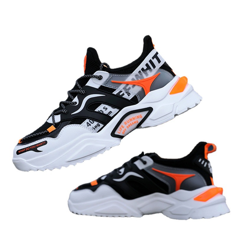 Picture of Flying Weaving Breathable Shoes Men's 2025 Korean Thick-soled Torre Shoes Trendy sneaker Cross-border Foreign Trade plus size Running Shoes