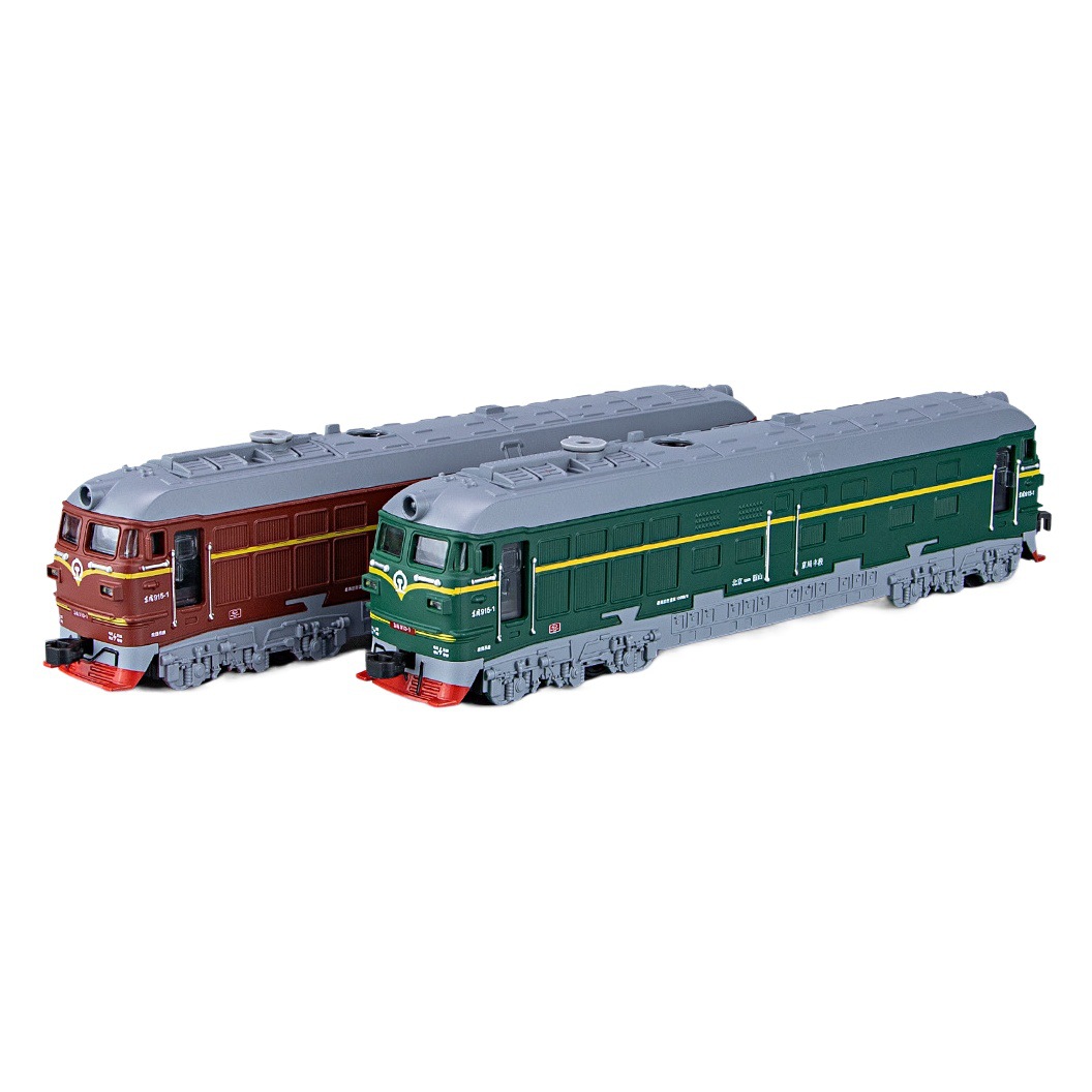 Armored Wei alloy car model children's toys simulation Dongfeng 7246 spray train green leather train back force sound and light