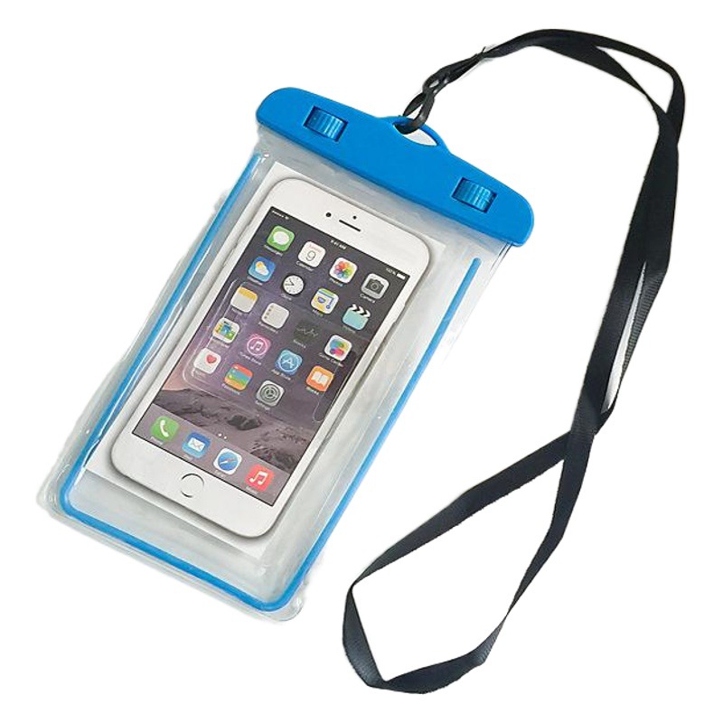 2025 New Mobile Phone Waterproof Bag Touch Screen Mobile Phone Case Pvc Outdoor Swimming Fluorescent Mobile Phone Bag Spot Wholesale