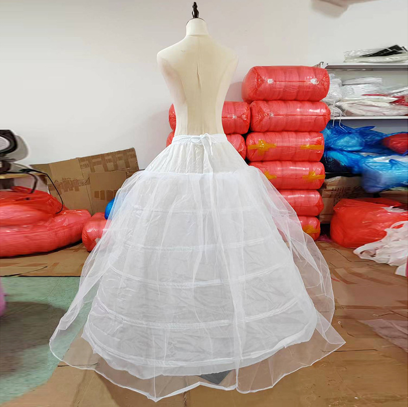 Picture of [Manufacturer Wholesale] Foreign Trade Six-Steel Enlarged Bustle Wedding Dress Tutu Performance Clothing Gauzeless Elastic Waist Tethered Petticoat