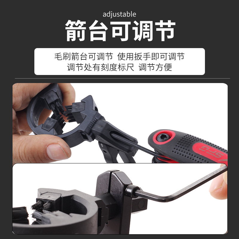 Picture of Bow and Arrow archery accessories TP812 brush arrow table black bristle brush arrow triangle arrow table left and right hand manufacturers direct supply
