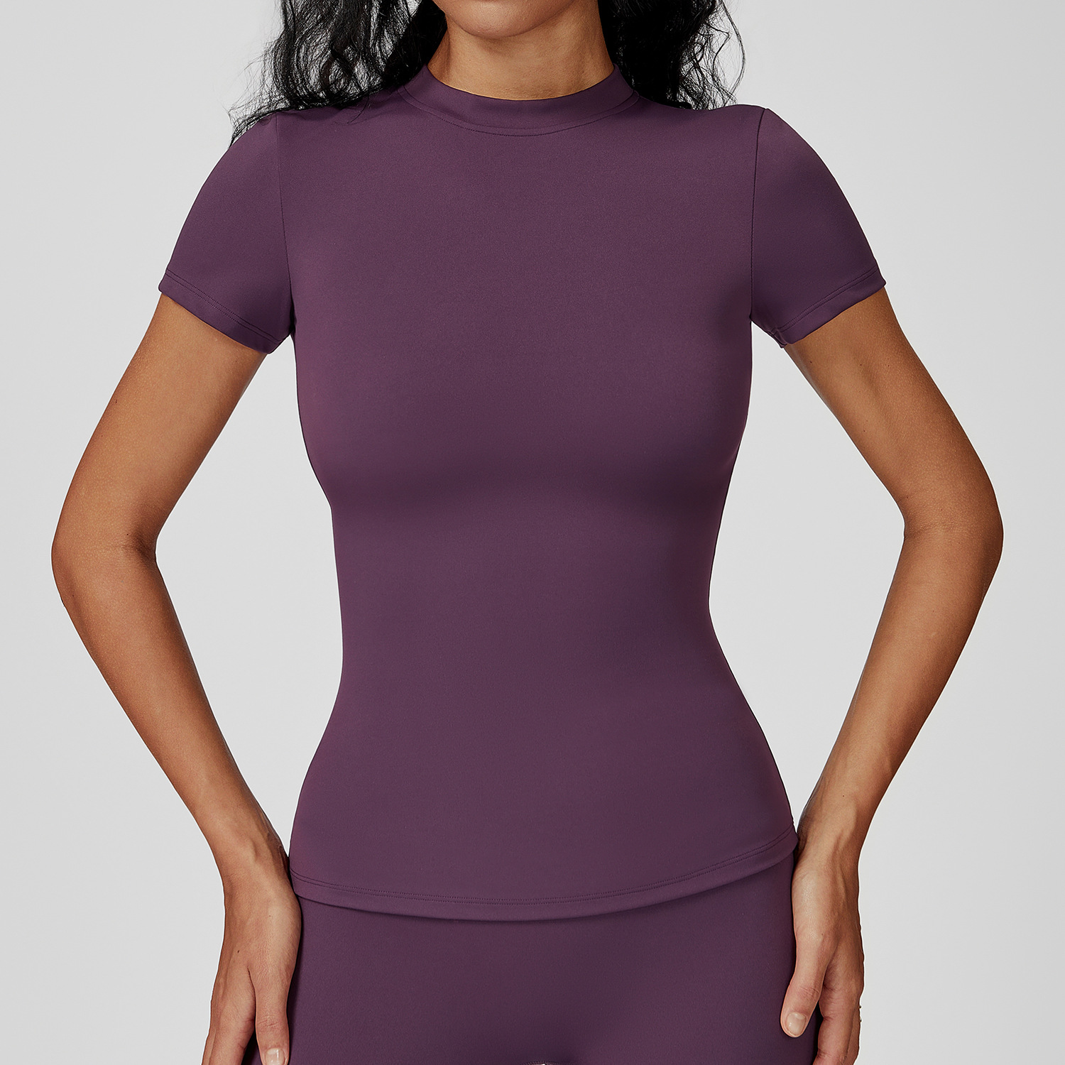 Picture of Zechuang spring T-shirt quick-drying yoga clothes short-sleeved fitness top blouse outdoor running sports short-sleeved female 8455