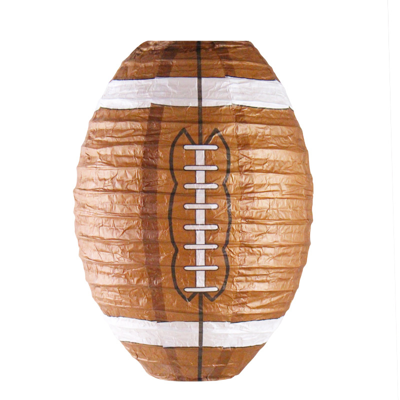 Picture of Basketball football paper lantern sports festival props decoration sports mall scene layout rugby