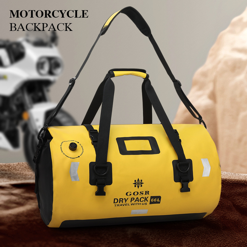 Motorcycle Waterproof Bag, Rider Motorcycle Travel Equipment, Long-Distance Riding Rear Seat Bag, Crossbody Luggage Bag, Pannier Bag, Motorcycle Tail Bag