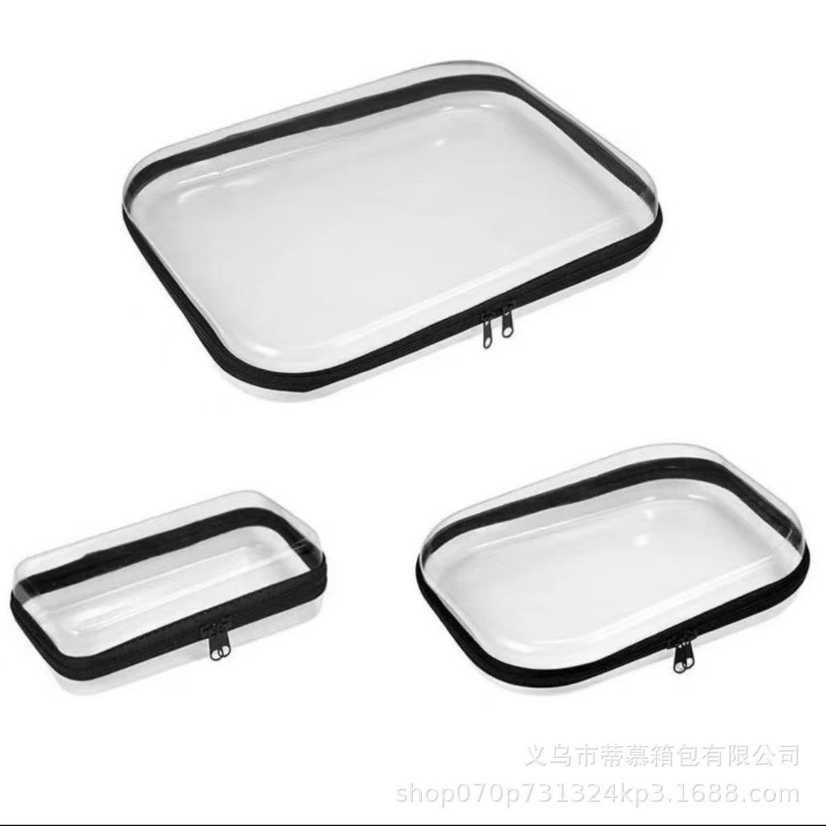 Picture of Amazon travel storage bag suit wash cosmetics packaging zipper PVC storage box toy clothes storage