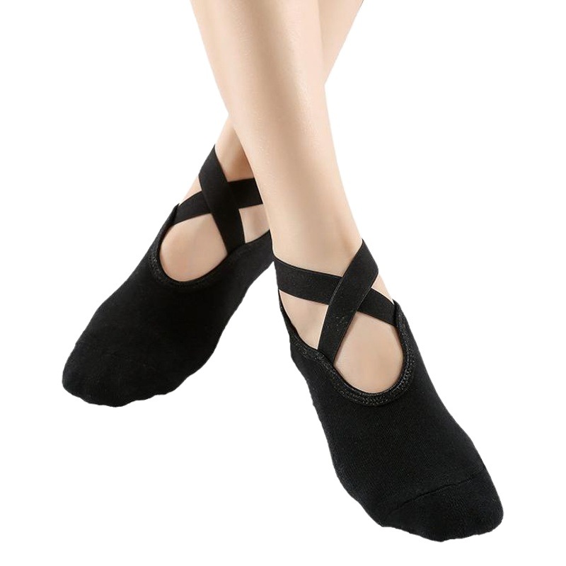 Factory Flame Mountain Non-slip Dispensing Towel Socks Cross Thickened Terry Backless Yoga Socks Floor Socks Wholesale