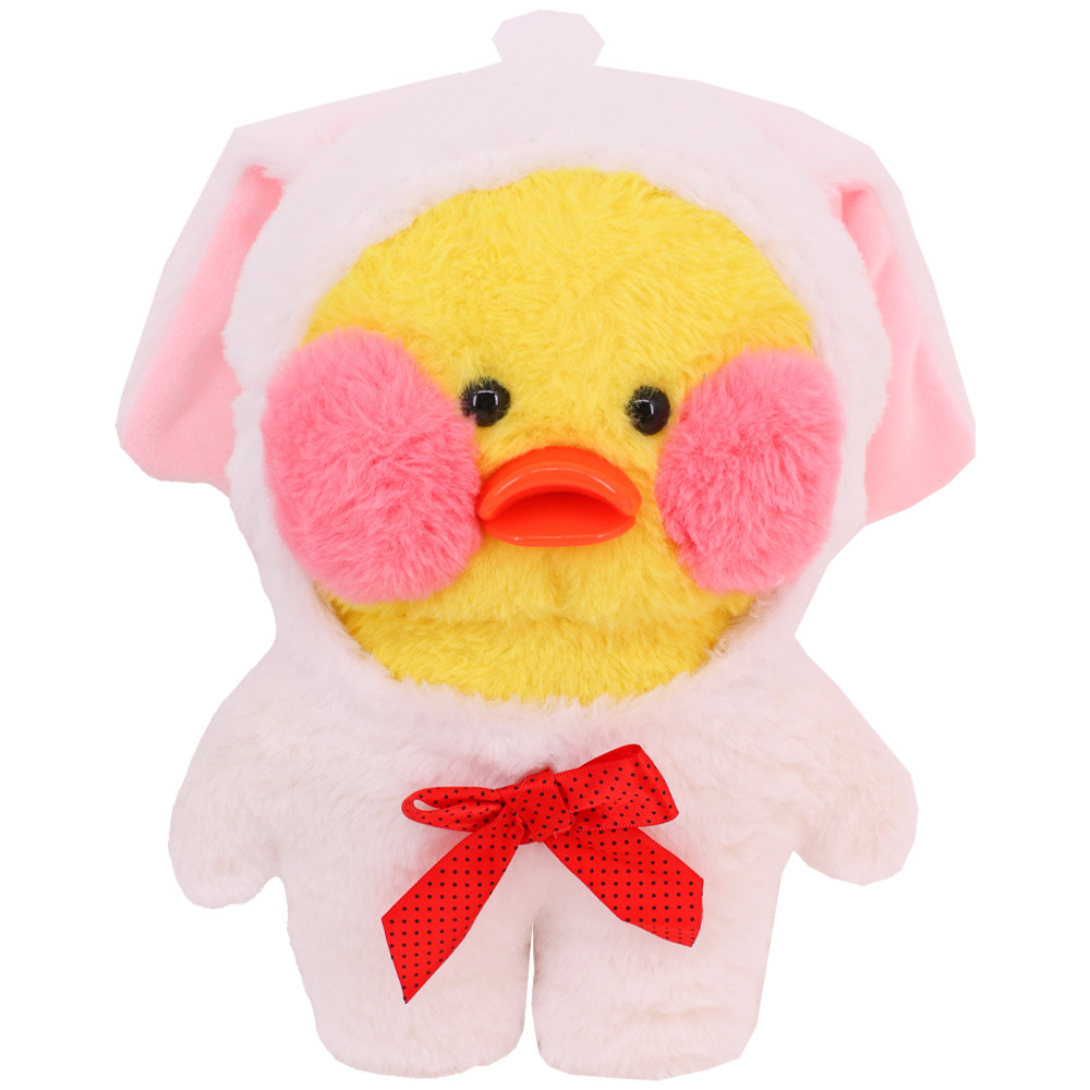 Picture of New Hyaluronic Acid Duck Doll Accessories Cute Animal Siamese Clothes Yellow Duck Plush Toy Birthday Gift