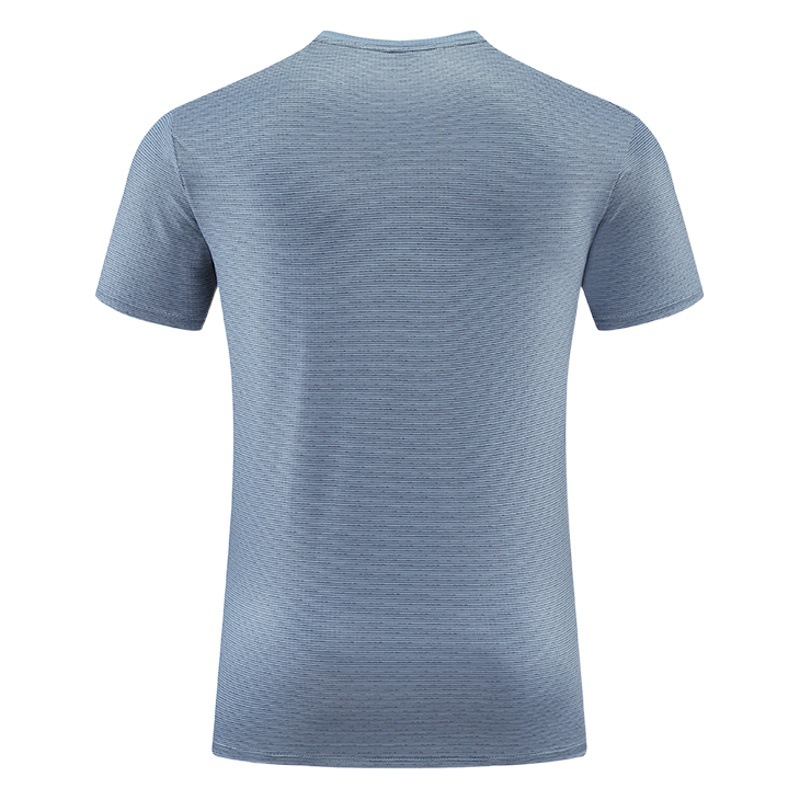 New Sports T-Shirt Men's High Elastic Anti-cursor Sportswear Running Training Quick-drying Clothes Ice Silk Breathable Men's Short-sleeved Clothes