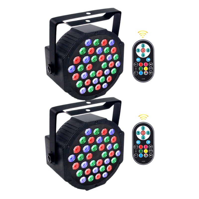 [2 Pack] 36 Pappa Lights Bar Wedding Performance Stage Lighting Voice Control Dyeing LED Flash Colorful Lights