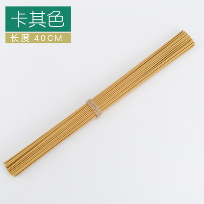 Picture of Plastic bag No. 2 flower rod iron wire 40cm green flower Rod wholesale flower wire material simulation flower material DIY