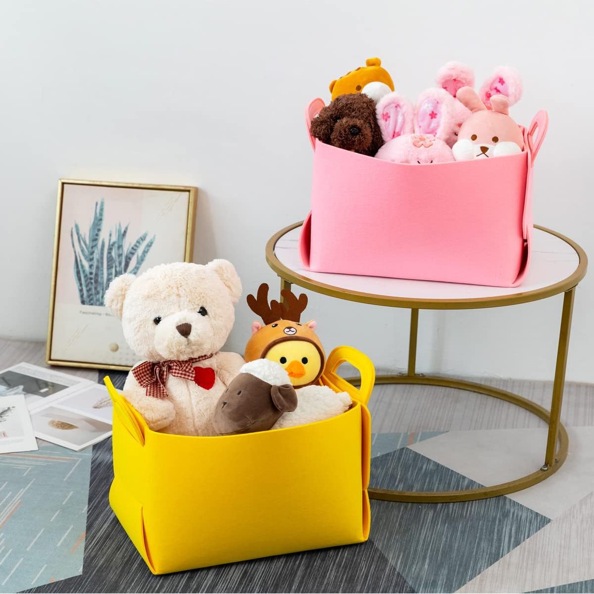 Multi-functional sundries felt storage box clothing toy dormitory storage box toy storage basket dirty clothes storage basket