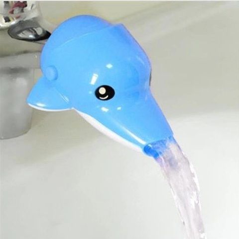 Picture of Baby hand washing extension TikTok cartoon faucet extender children hand washing device lengthened auxiliary splash-proof Guide sink