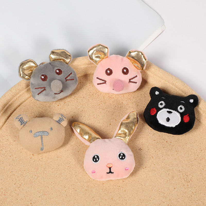 Cartoon Plush Animal Dolls DIY Baby Shoes, Hats, Socks, Stationery Decorations, Hairpin Accessories Wholesale Creative