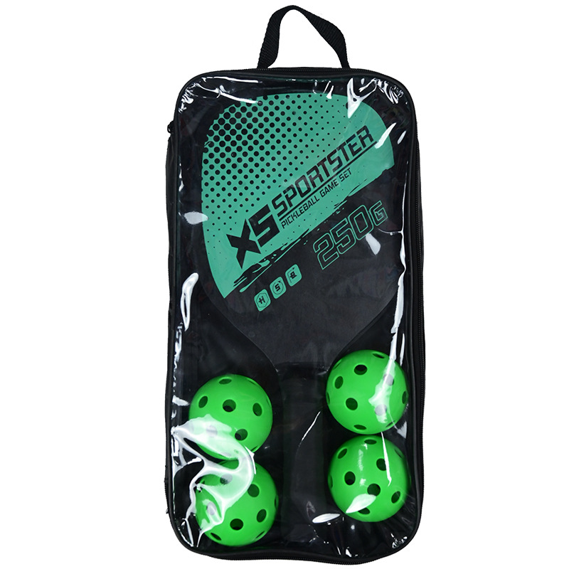Picture of Wooden Peak Racquet Beach Racquet suit with Ball Outdoor Sports Fitness Products suit Combination Plate Racquet