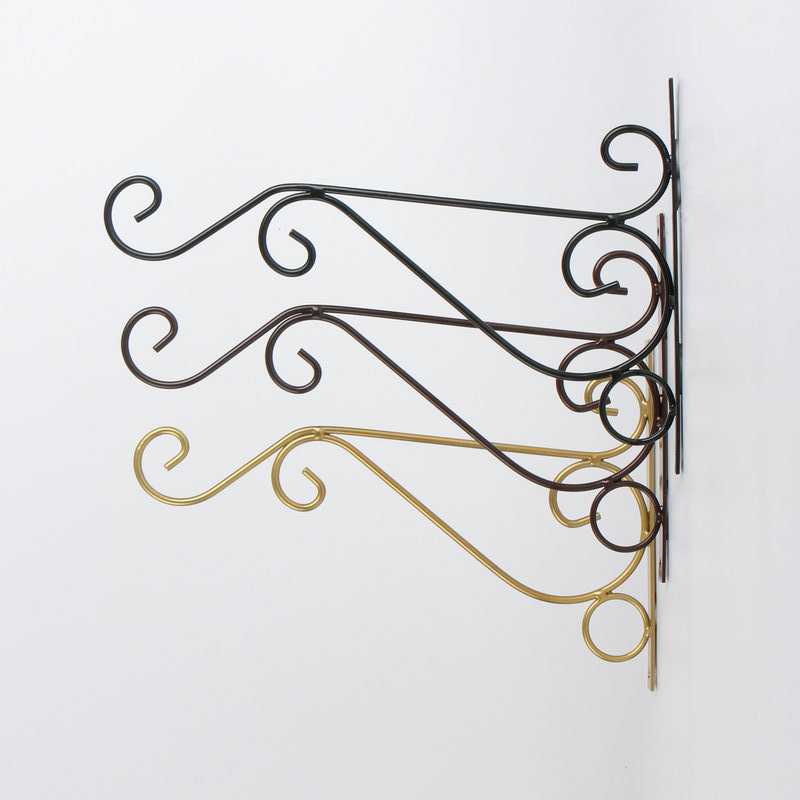 Picture of Bold Iron Flower Holder Wall-mounted Flower Hook Hanging Basket Holder Flower Pot Bracket Wall-mounted Hanging Basket Holder