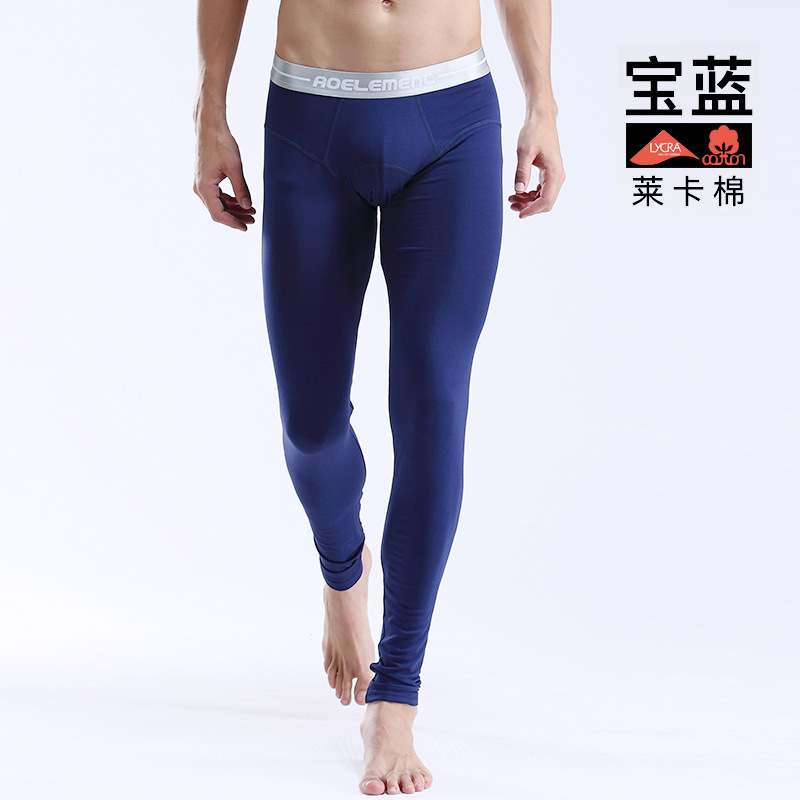 Picture of Men's warm pants autumn pants single autumn and winter manufacturers wholesale tight close-fitting comfortable fashion new men's leggings