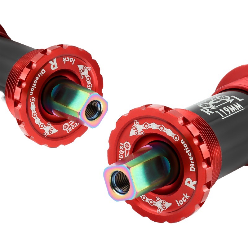 Muqzi Titanium Alloy Square Hole Ceramic Center Shaft Foldableing Dead Fly Road Mountain Bike 103/107/110