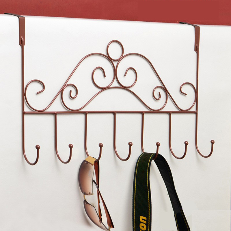Door Hook Punch-free Wall Hanger Bedroom Door Hanger Wall Hanger Storage Rack Clothes Hood Clothes Hook